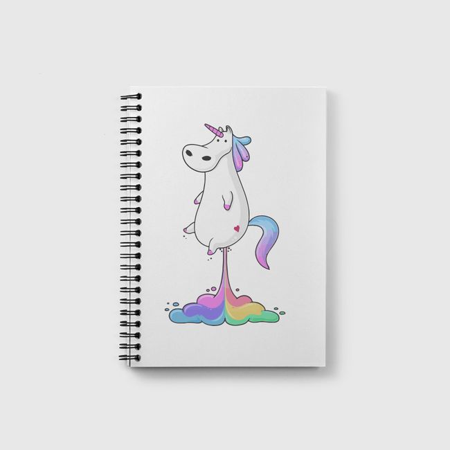 Unicorn with rainbow - Notebook