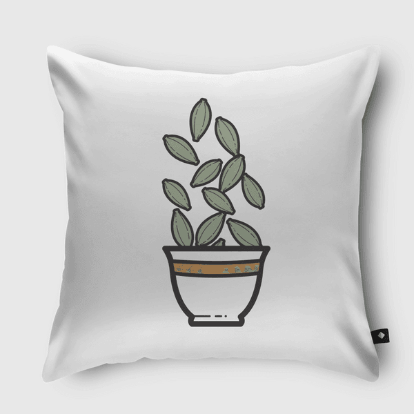 ابغا قهوة هيل Throw Pillow