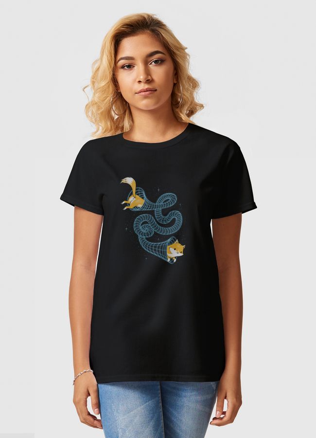 Wormhole Cat - Women Basic T-Shirt