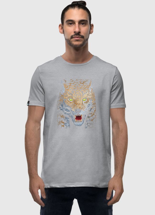 Aggressive Leopard Face - Men Premium T-Shirt