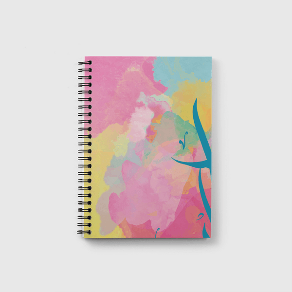 Colorful Calligraphy  Notebook