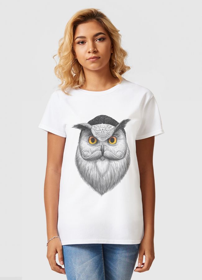 Bearded owl - Women Basic T-Shirt