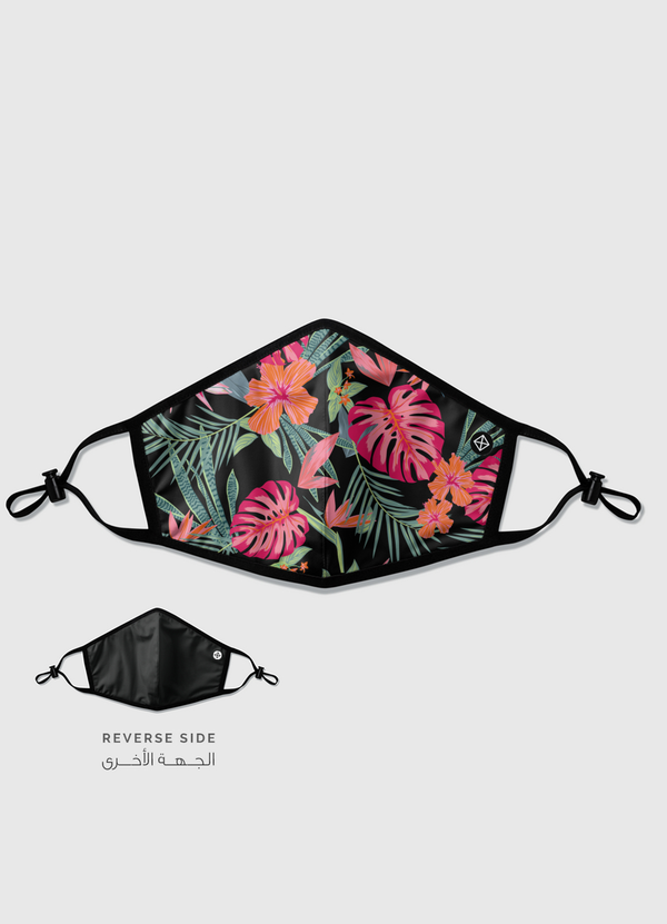 Floral Jungle Reversible Mask