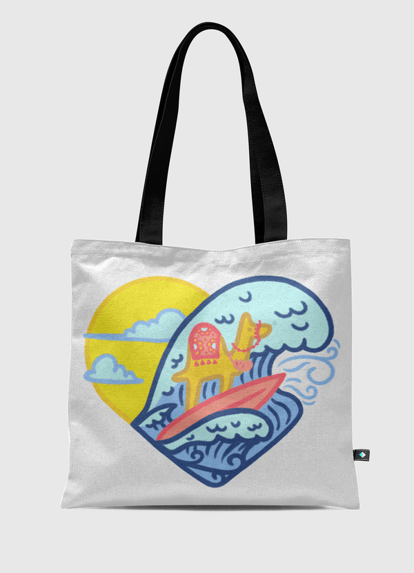 Surfin’ Camel Tote Bag