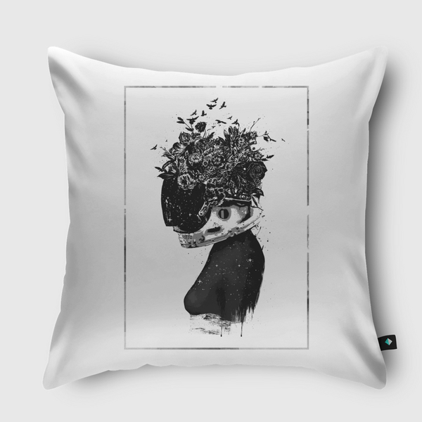 Hybrid girl Throw Pillow