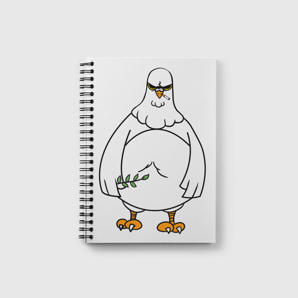 peace pigeon had enough  Notebook