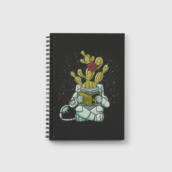 Astronaut Cactus Succulent Notebook