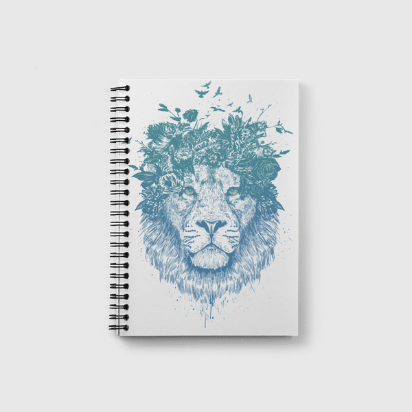 Floral lion Notebook