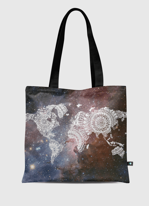 world map mandala  Tote Bag