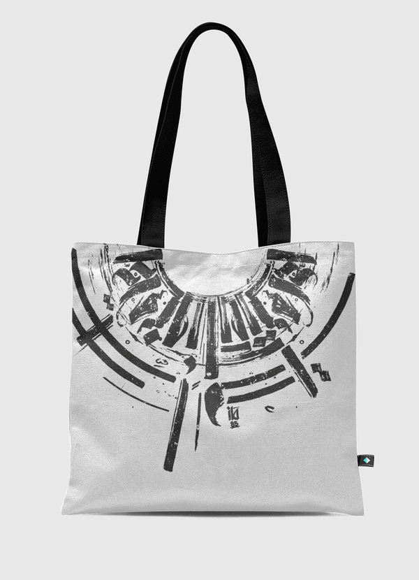 calligraphy MAZ85-1 Black Tote Bag