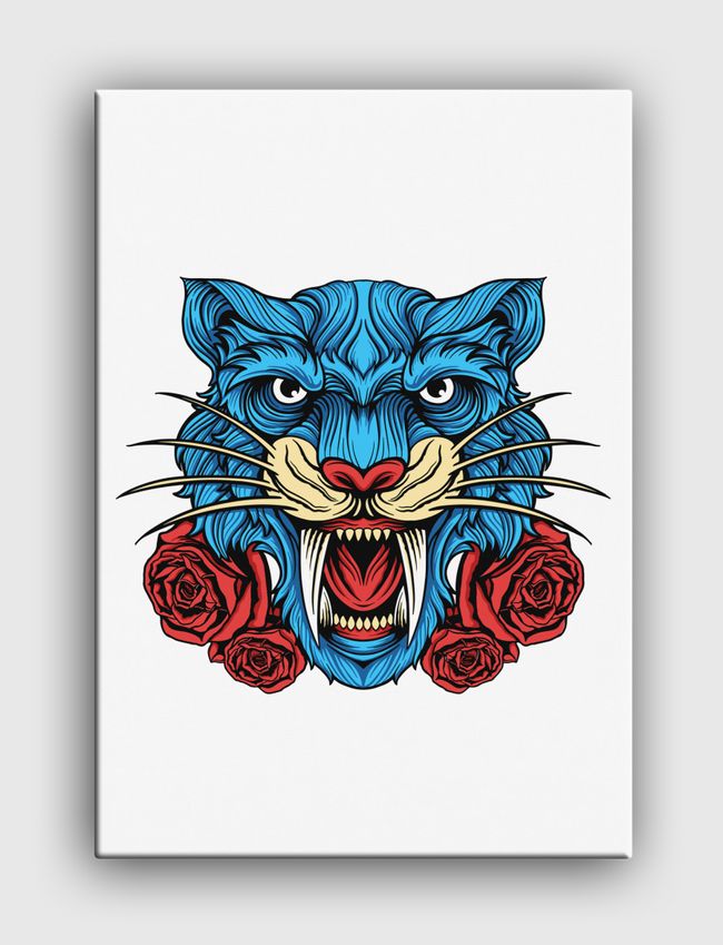 Wild Floral Tiger - Canvas