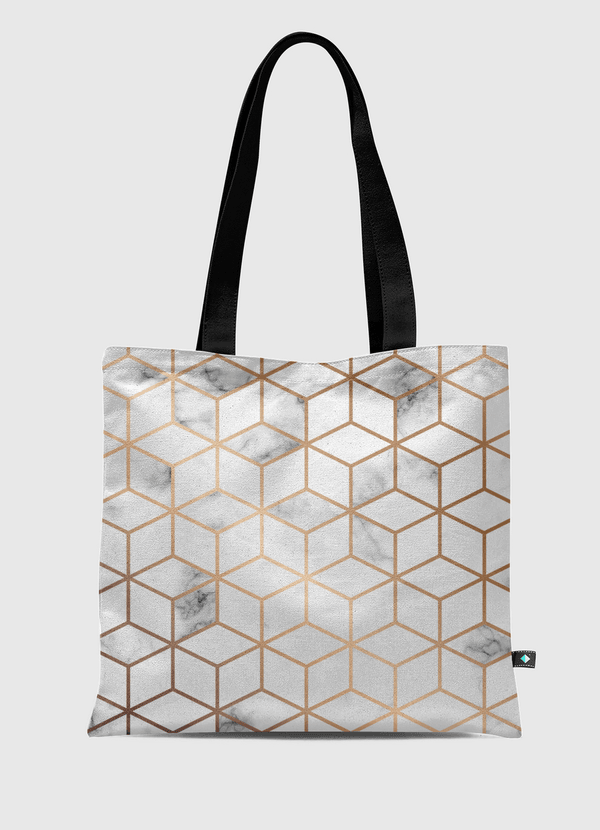 Marble geometry, cubes Tote Bag