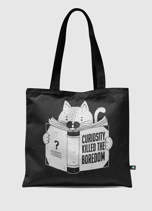 Curiosity Killed Black Tote Bag