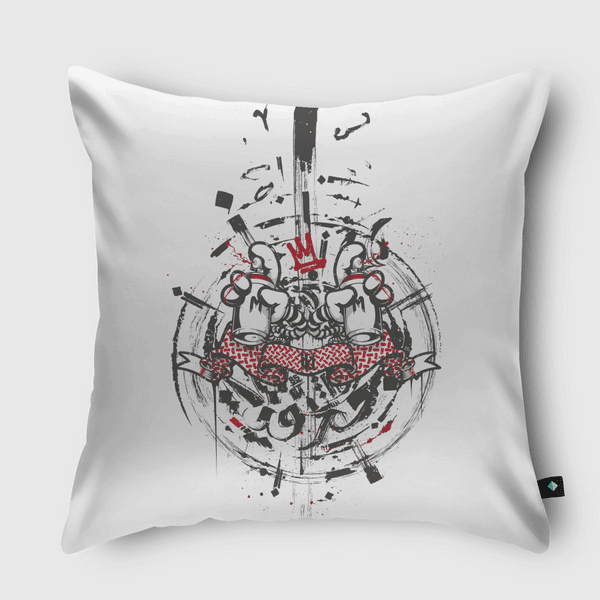 جرافيتي 1 Throw Pillow