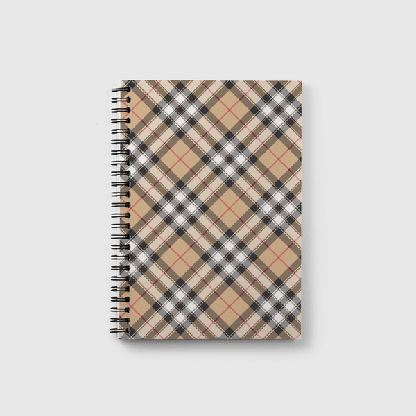 Rich Checked Clothes Notebook