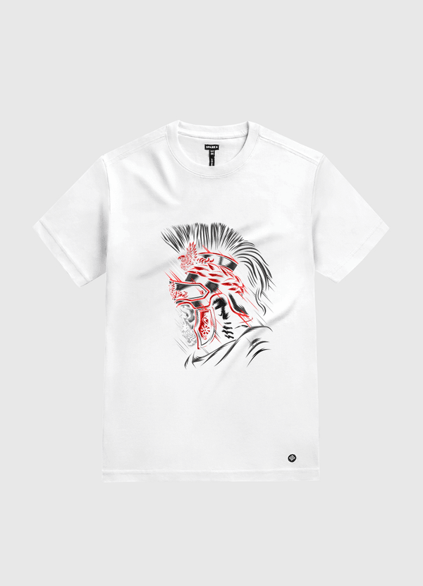 Roman Skull Red White Gold T-Shirt