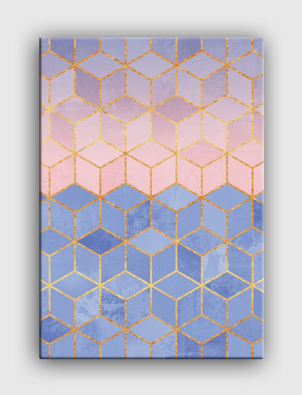 Rose Quartz And Serenity Cubes Canvas