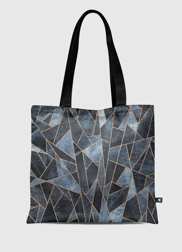 Shattered Soft Dark Blue Tote Bag