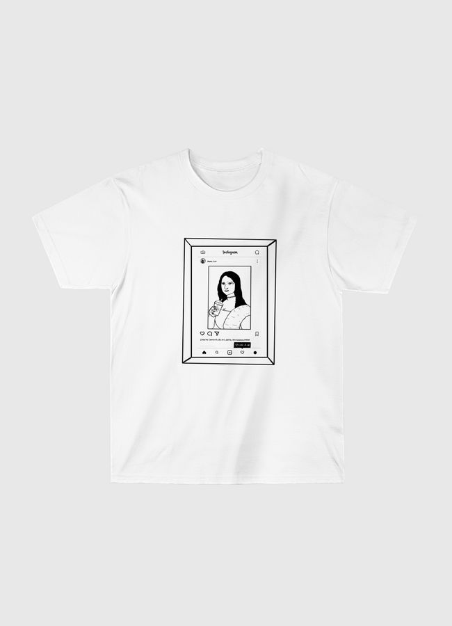 Millenial Mona Lisa frame" - Classic T-Shirt