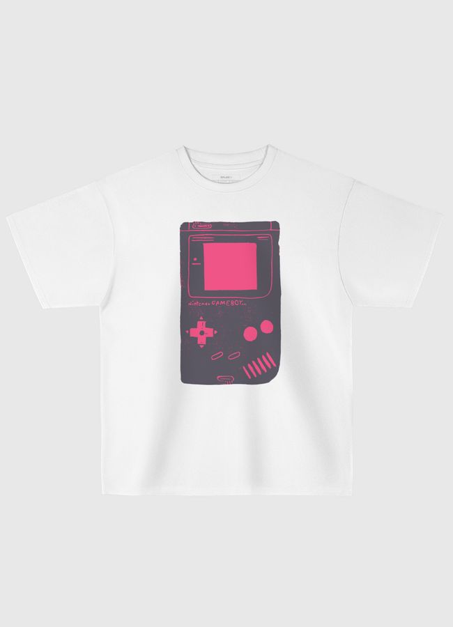 Game Boy Blockprint Pink - Oversized T-Shirt