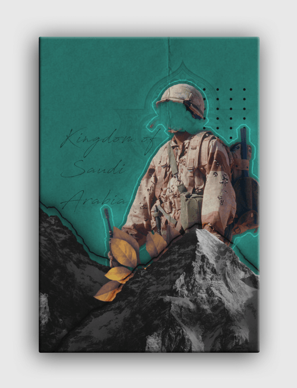 SAUDI SOLDIER . Canvas