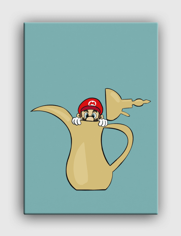 SuperMario & Arabic coffee Canvas