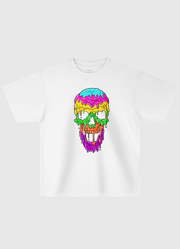 Summer Skull Oversized T-Shirt