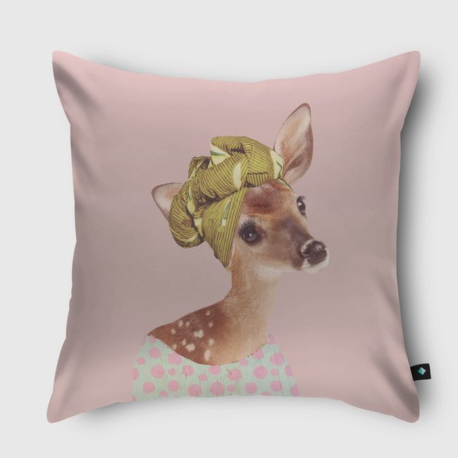 Ms.DEER - Throw Pillow