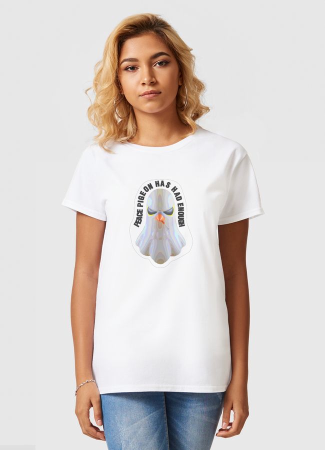 PEACE PIGEON ART TOY - Women Basic T-Shirt