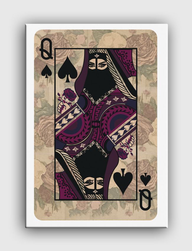 ARAB QUEEN OF SPADES - Canvas