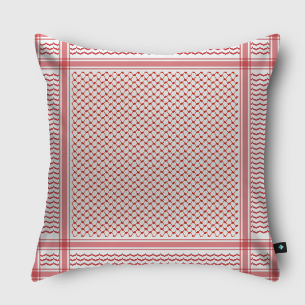 Kofia - Red Throw Pillow