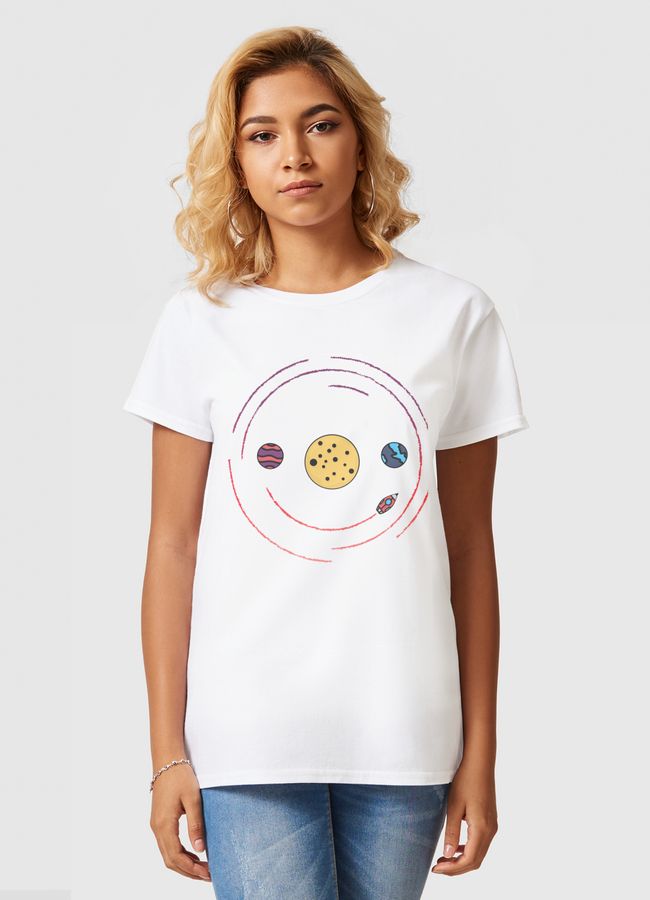Smile, you are in space - Women Basic T-Shirt