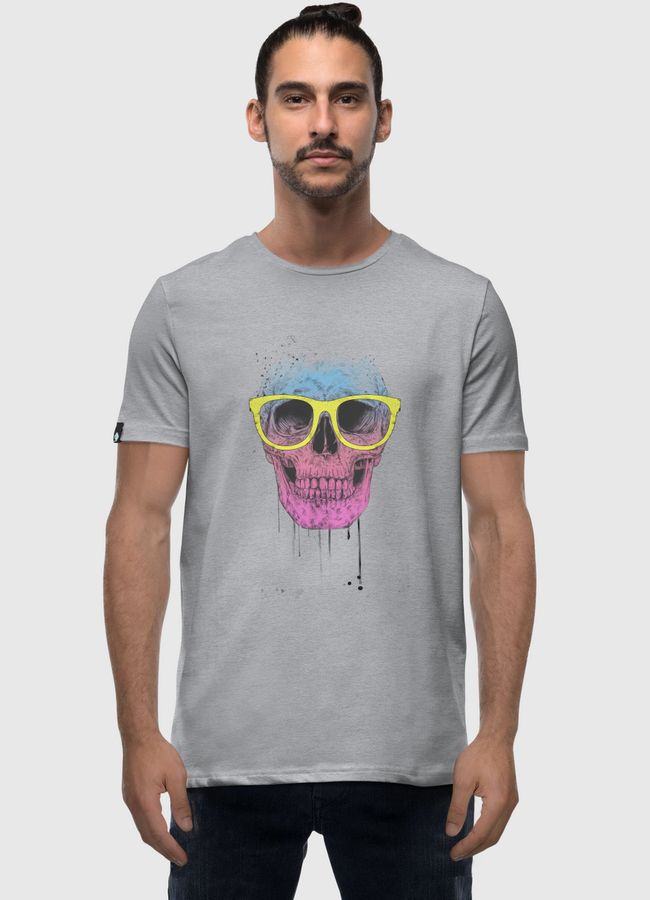 Pop art skull with glasses - Men Premium T-Shirt