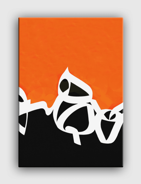 Orange Fury Canvas