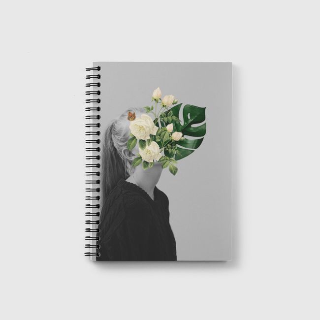 half person half flower - Notebook