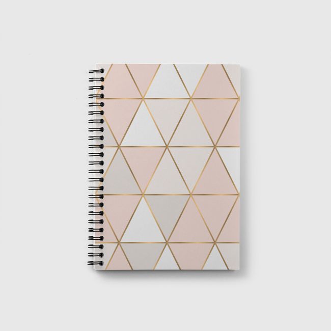 geometric rose gold - Notebook