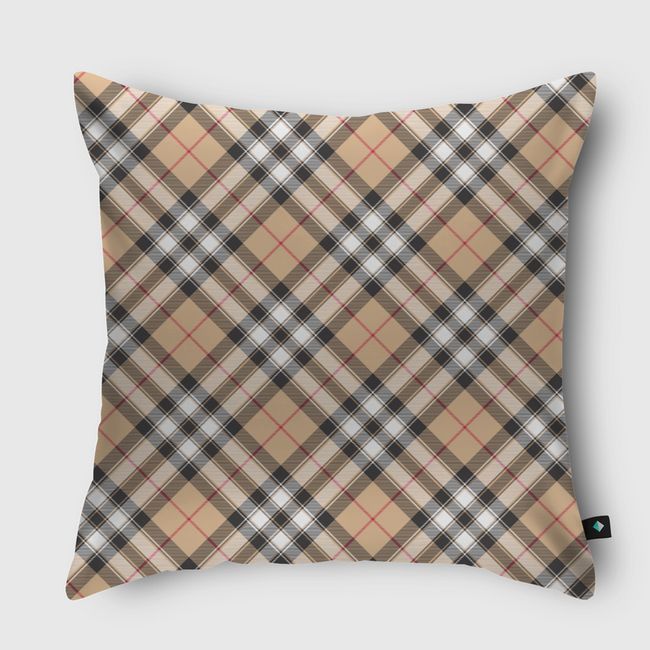 Rich Checked Clothes - Throw Pillow