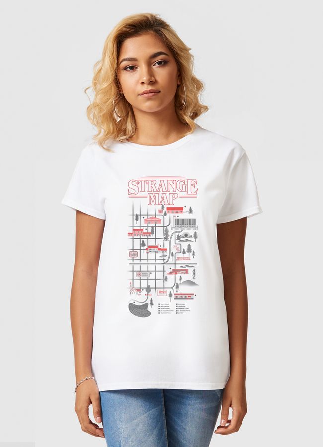 Strange Map - Women Basic T-Shirt