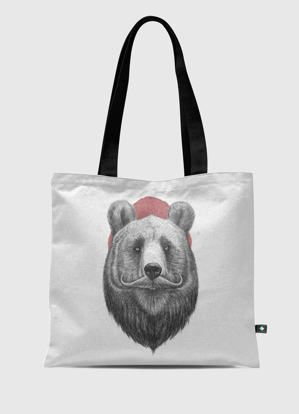 Bearded bear Tote Bag