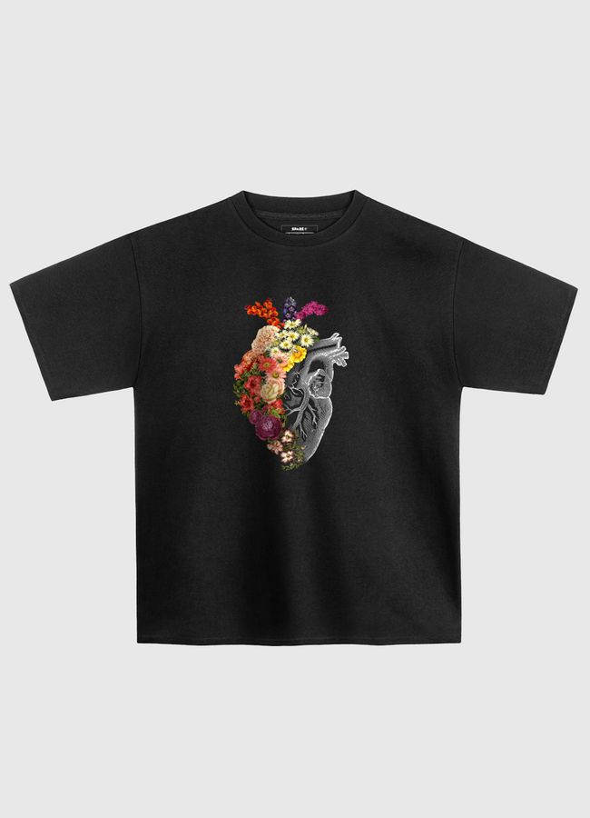 Flower Heart Spring - Oversized T-Shirt