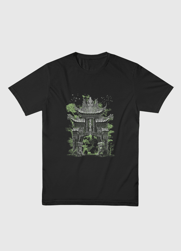 Chinese temple gate Men Basic T-Shirt