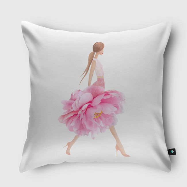 Fashion peonies - Throw Pillow
