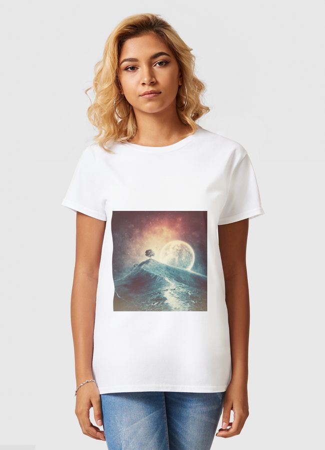 Under the colorful moonlight - Women Basic T-Shirt