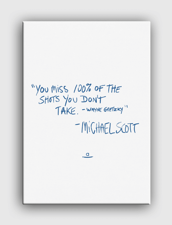 Michael Scott Quote  Canvas