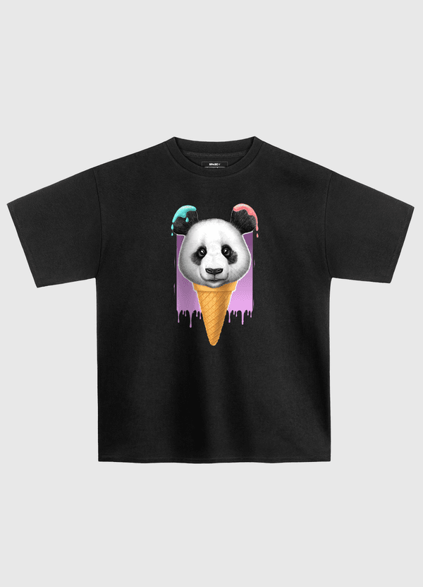 Panda ice cream Oversized T-Shirt