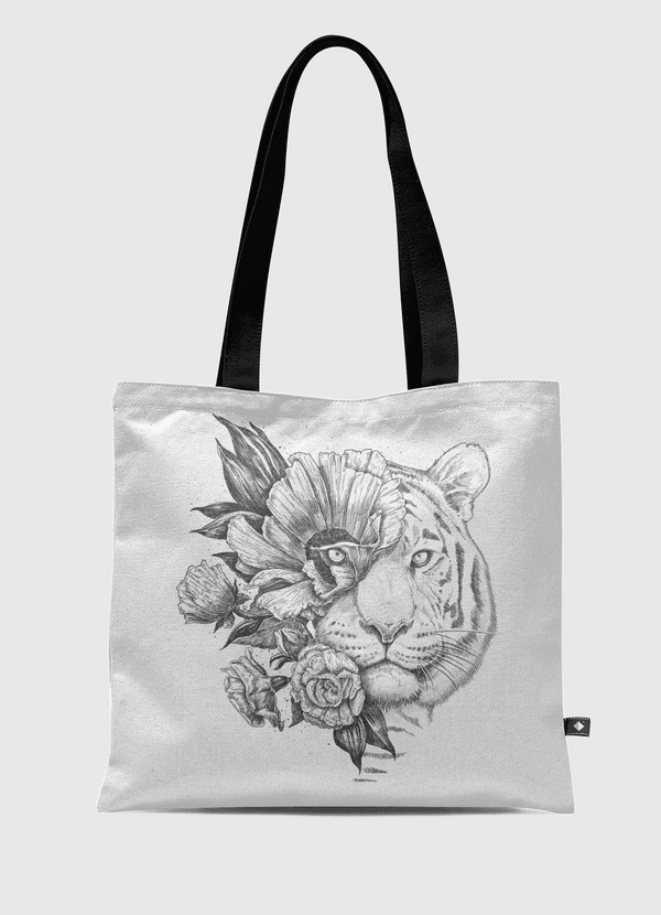 Floral tiger Tote Bag