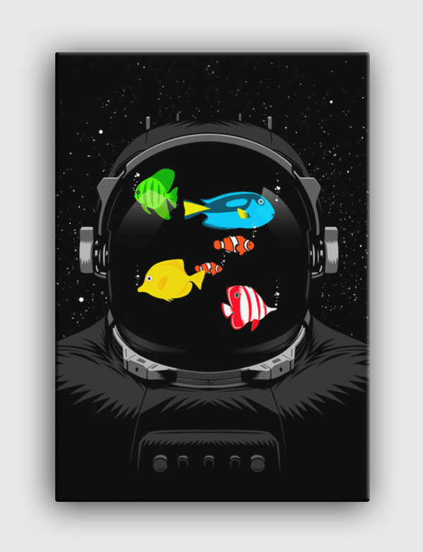 fish tank in space Canvas