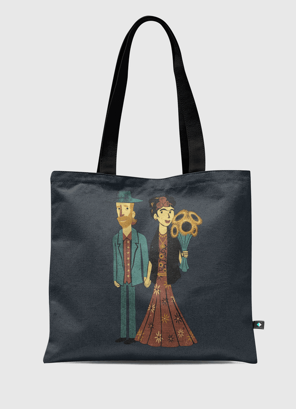 Love is Art Frida Van Gogh Tote Bag