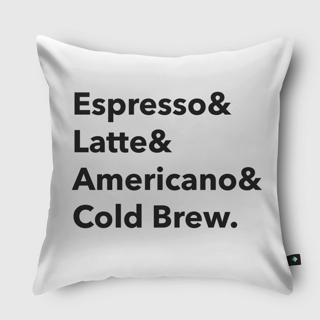 Coffee Types - Throw Pillow