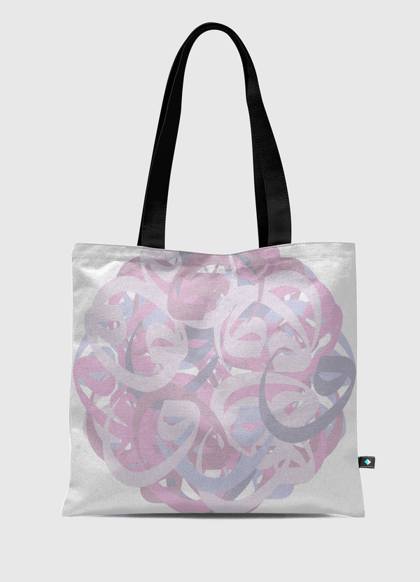 calligraphy pink Tote Bag